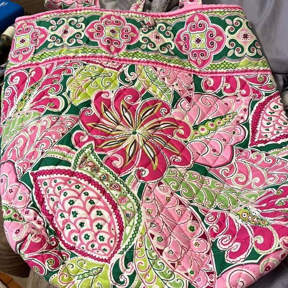 Vera Bradley Pinwheel Pink Tote - Picture 1 of 6